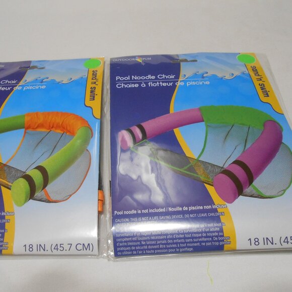 2 NEW Pool Noodle Chairs Sand N' Swim Fun 18" noodle not included 🤿 👩👨 - Picture 6 of 9